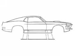 Scott Drake - 1970 Mustang Mach 1 Rocker Moldings - Image 1