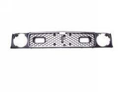 Body - Grilles - Scott Drake - 71-72 Mustang Mach 1 Grille (with Stainless Moldings)
