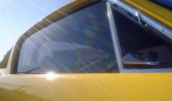 65-66 Mustang Fastback Rh Door Glass, Smoke