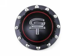 64 - 73 Mustang Billet Fuel Cap (Black, GT Emblem)