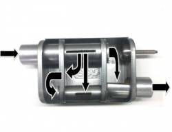 BBK Performance - 64 - 14 Mustang BBK Varitune Exhaust Muffler, Stainless Finish - Image 1