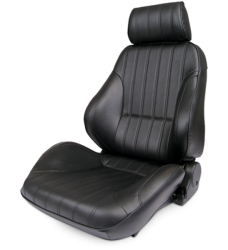 Mustang Procar Rally Black LEATHER Seat, Right