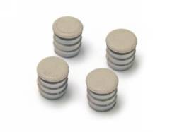 68 Mustang Deluxe Arm Rest Plugs (Parchment, Set)