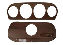 1969 Mustang Deluxe Walnut Dash Inserts