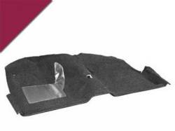 65-68 Mustang Coupe Molded Carpet Kit (Maroon)