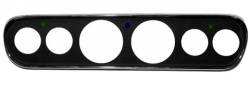 65 - 66 Mustang 6 Hole Instrument Bezel - Black