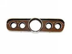 1965 - 1966 Mustang  Instrument Bezel (Woodgrain Metal)