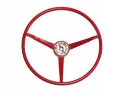 1965 Mustang Standard Steering Wheel (Bright Red)