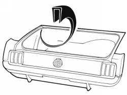 1964 - 1968 Mustang  Trunk Wheel House Seam Cover