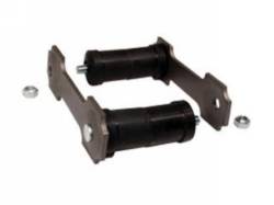 66-73 Mustang Shackle Kit (Gray, Dual Exhaust, 1/2" Rods)