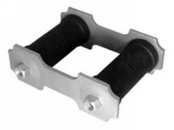 66-73 Mustang Shackle Kit (Gray  Standard 1/2" Rods)