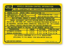 302-2V Auto/Manual Transmission Emission Decal