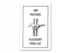 1967 Mustang Accessory Price List