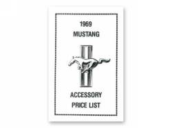 1969 Mustang Accessory Price List