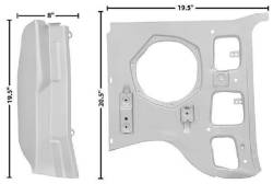 69 - 70 Mustang Inner RH A Pillar Panel- 2 Piece