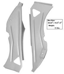 67 - 68 Mustang Inner Quarter Structure Braces, Convertible