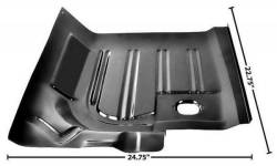 71 - 73 Mustang Floor Pan, REAR Section, Right