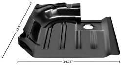 71 - 73 Mustang Floor Pan REAR Section, Left Hand