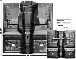 79 - 93 Mustang Full Floor Pan, Automatic Trans