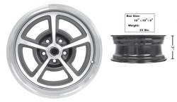 17 x 7 Magnum 500 Alloy Wheel with Center Cap and Decal