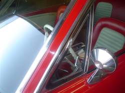 64-68 Mustang  LH Vent Glass, Tinted