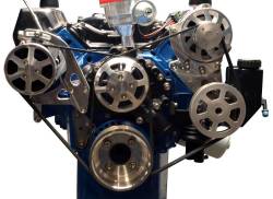 Engine - Engine Pulleys & Brackets - Eddie Motor Sports - 64 - 73 Mustang 351 Cleveland Complete Serpentine Kit, Machined