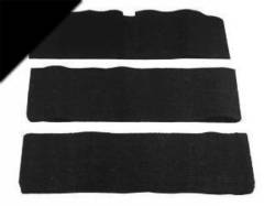 65-68 Mustang Fold-Down Seat Carpet (Black, 80/20)