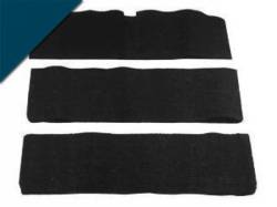 65-68 Mustang Fold-Down Seat Carpet (Dark Blue, 80/20)