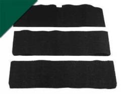 65-68 Mustang Fold-Down Seat Carpet (Dark Green, 80/20)