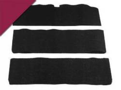 66-68 Mustang Fold-Down Seat Carpet (Maroon, 80/20)