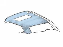 67-68 Cougar Headliner with Sunroof (Light Blue)