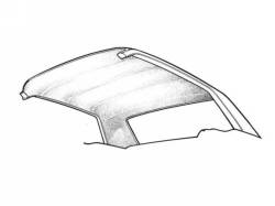 Headliner & Related - Other Ford - Scott Drake - 63-64 Galaxie Fastback Headliner (White)