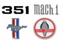 1964-1973 Mustang Parts - Stripes & Decals - Emblem & Badge Decals