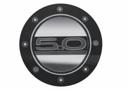 Drake Muscle Cars - 15 - 19 Mustang 5.0 Black/Silver Fuel Door - Image 2