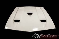 Stang-Aholics - 69 - 70 Mustang SR-69 Shelby-Style Fiberglass Hood, WITH Ram Air Chamber - Image 2