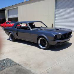 GTRS | MUSTANG PARTS - 65 - 66 Mustang Fiberglass Hood, with shelby style scoop and Carbon Fiber Vents - GTRS Hood - Image 11