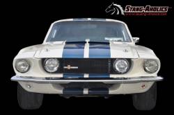 Stang-Aholics - 1967 Mustang Upper Front Grille, Outboard Lights, Shelby Style - Image 3
