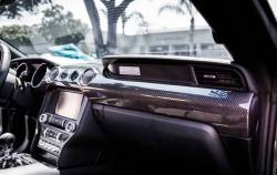 Interior - Interior Dress-Up - TruFiber - 2015 - 2019 Mustang Carbon Fiber LG250 Dual Gauge Dash Kit