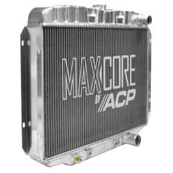 All Classic Parts - 68 - 69 Mustang V8 289/302/351 with A/C Aluminum MaxCore Radiator (OE Style 2 Row Performance) - Image 2