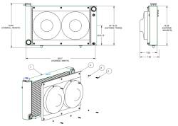 C & R Racing - 67 - 70 Mustang Aluminum Radiator Kit, with Dual Fans, HHP Small & Big Block Engines - Image 5