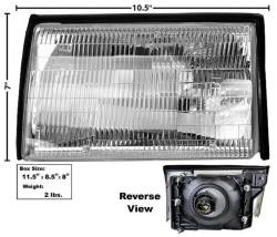 87 - 93 Mustang Head Lamp Assembly - Left Hand