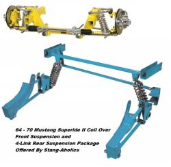 65 - 70 Mustang Superide II Coil Over Suspension and 4-Link Rear Suspension Package