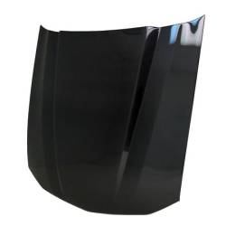 Hood - Reproduction - Anderson Composites Mustang Parts - 2005 - 2009 MUSTANG 2.5INCH COWL Carbon Fiber Hood