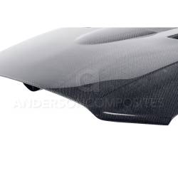 Anderson Composites Mustang Parts - 10 - 14 MUSTANG SHELBY GT500 & 13-14 GT/V6 Carbon Fiber Hood - Image 2