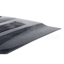 Anderson Composites Mustang Parts - 10 - 14 MUSTANG SHELBY GT500 & 13-14 GT/V6 Carbon Fiber Hood - Image 4