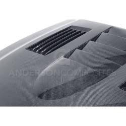 Anderson Composites Mustang Parts - 10 - 14 MUSTANG SHELBY GT500 & 13-14 GT/V6 Carbon Fiber Hood - Image 5