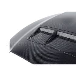 Anderson Composites Mustang Parts - 10 - 14 MUSTANG SHELBY GT500 & 13-14 GT/V6 Carbon Fiber Hood - Image 2