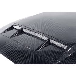 Anderson Composites Mustang Parts - 10 - 14 MUSTANG SHELBY GT500 & 13-14 GT/V6 Carbon Fiber Hood - Image 6