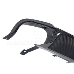 Anderson Composites Mustang Parts - 13 - 14 MUSTANG SHELBY GT500 Carbon Fiber Rear Diffuser - Image 6