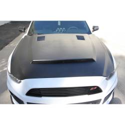 Anderson Composites Mustang Parts - 2015 - 2016 MUSTANG SUPER SNAKE Fiberglass Hood - Image 1